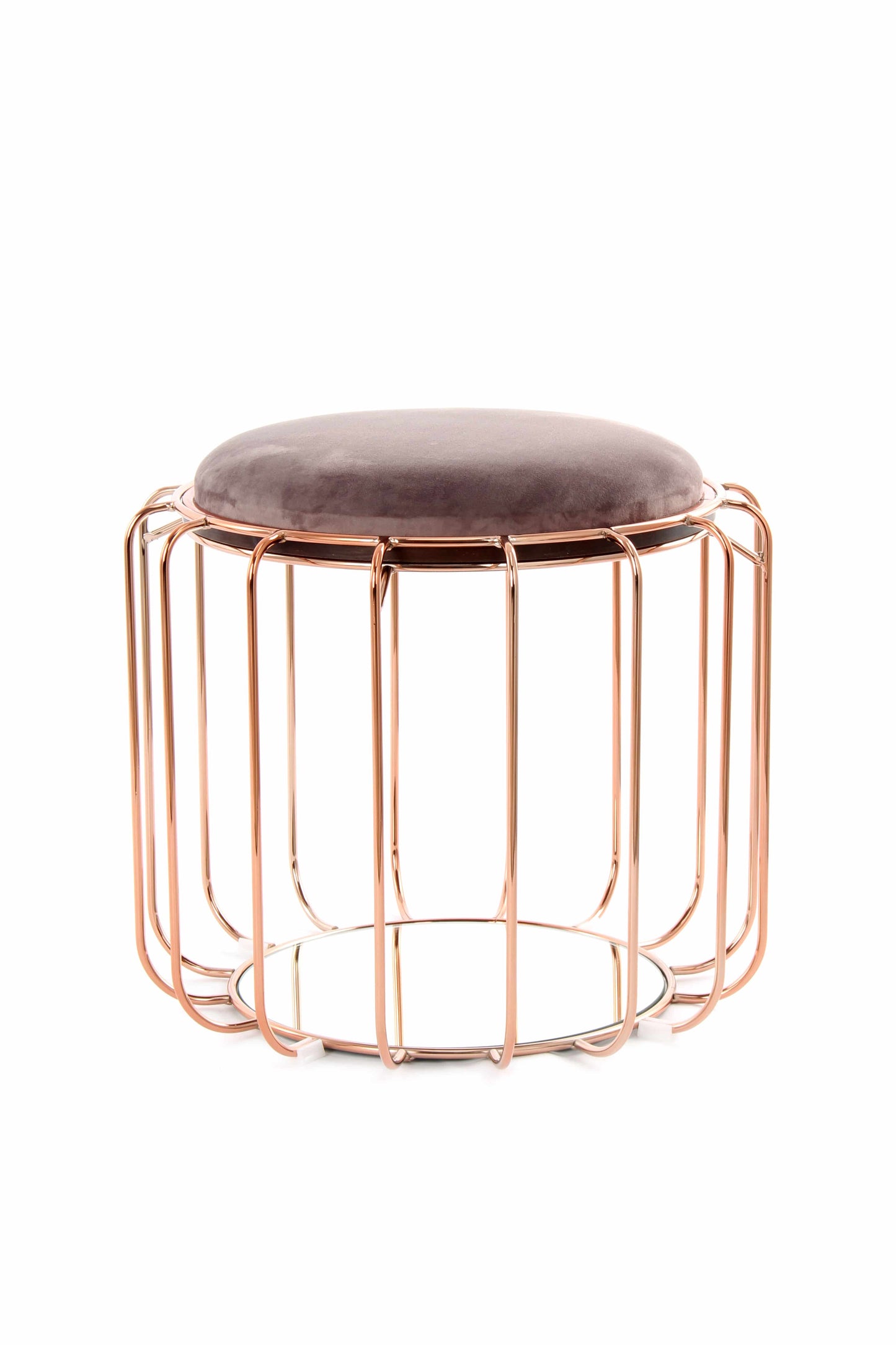 Beistelltisch / Pouf Comfortable 110 Dunkelviolett / Rosà