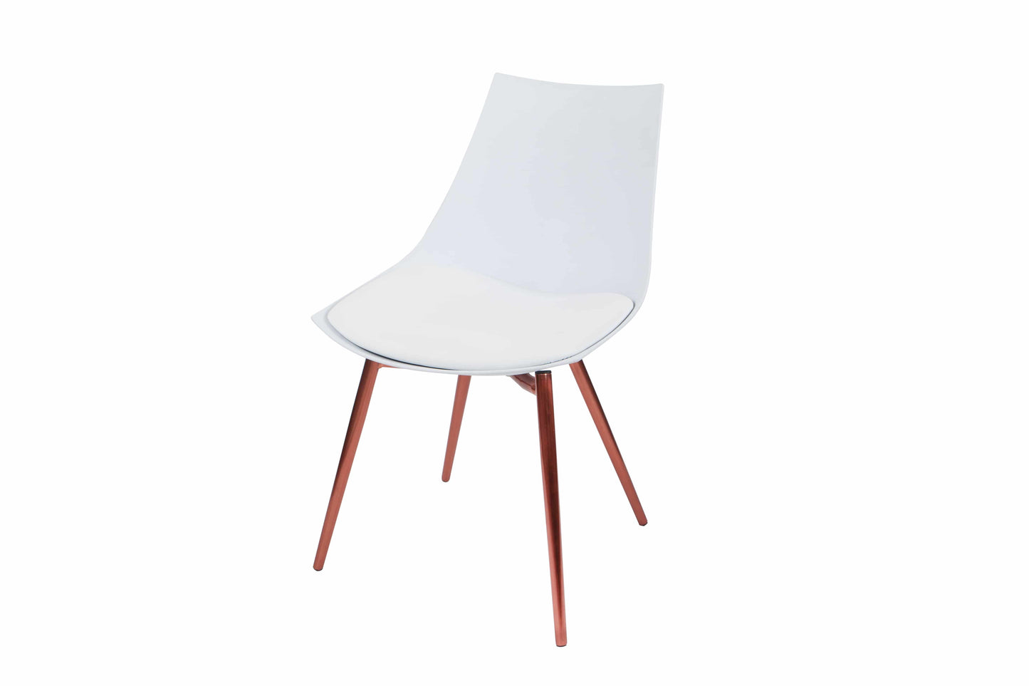 Stuhl Dakota 210 4er-Set Weiß / Kupfer