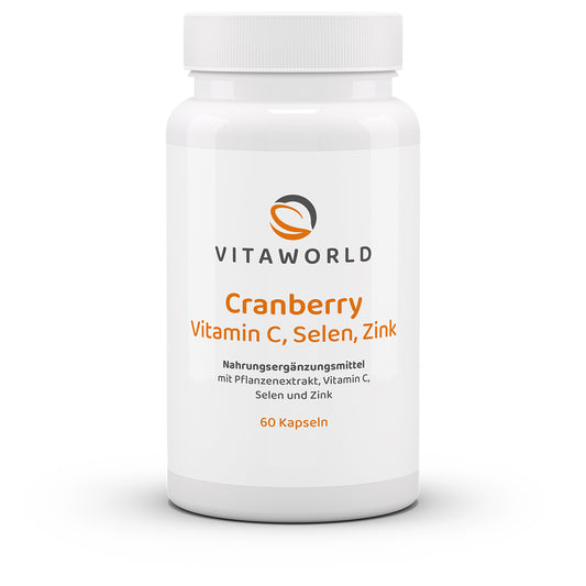 Cranberry Vit C + Selen + Zink (60 Kps)