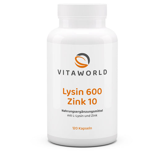 Lysin 600 mg plus Zink 10 mg (120 Kps)