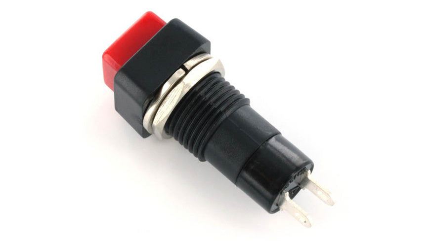 Drucktaster löt 3 A 125 V AC, rot