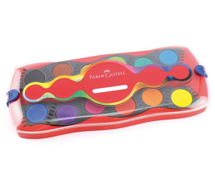 Faber-Castell Connector Farbkasten, 12 Farben