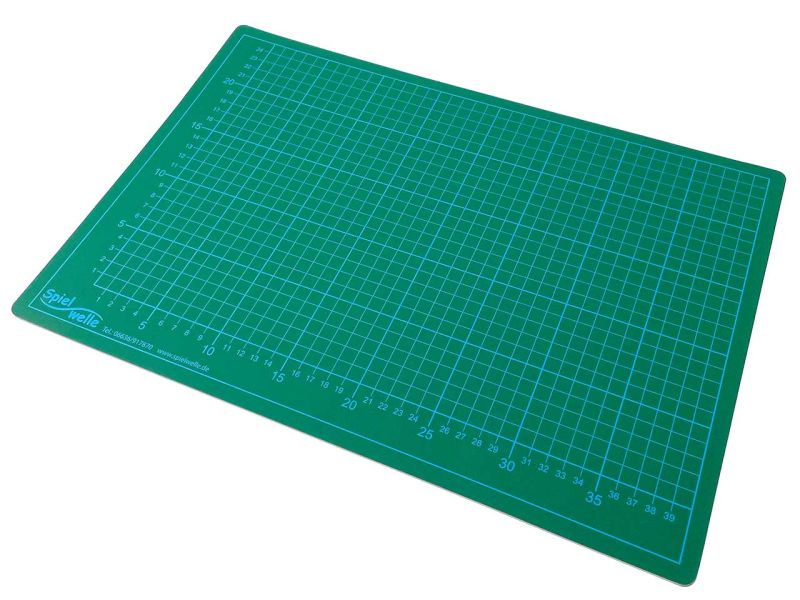 Spielheld Schneidmatte A3, 2,5 mm, einseitig bedruckt, grün-schwarz