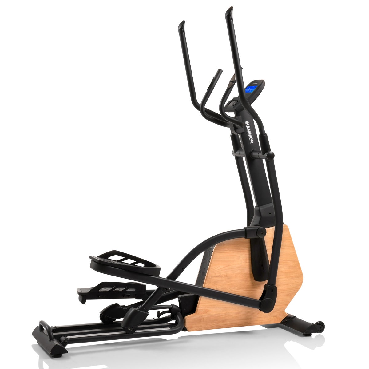 HAMMER Ellipsentrainer CrossPace 5.0 NorsK | Holz-Design | 3 Stufen Steigung | Kinomap/Zwift