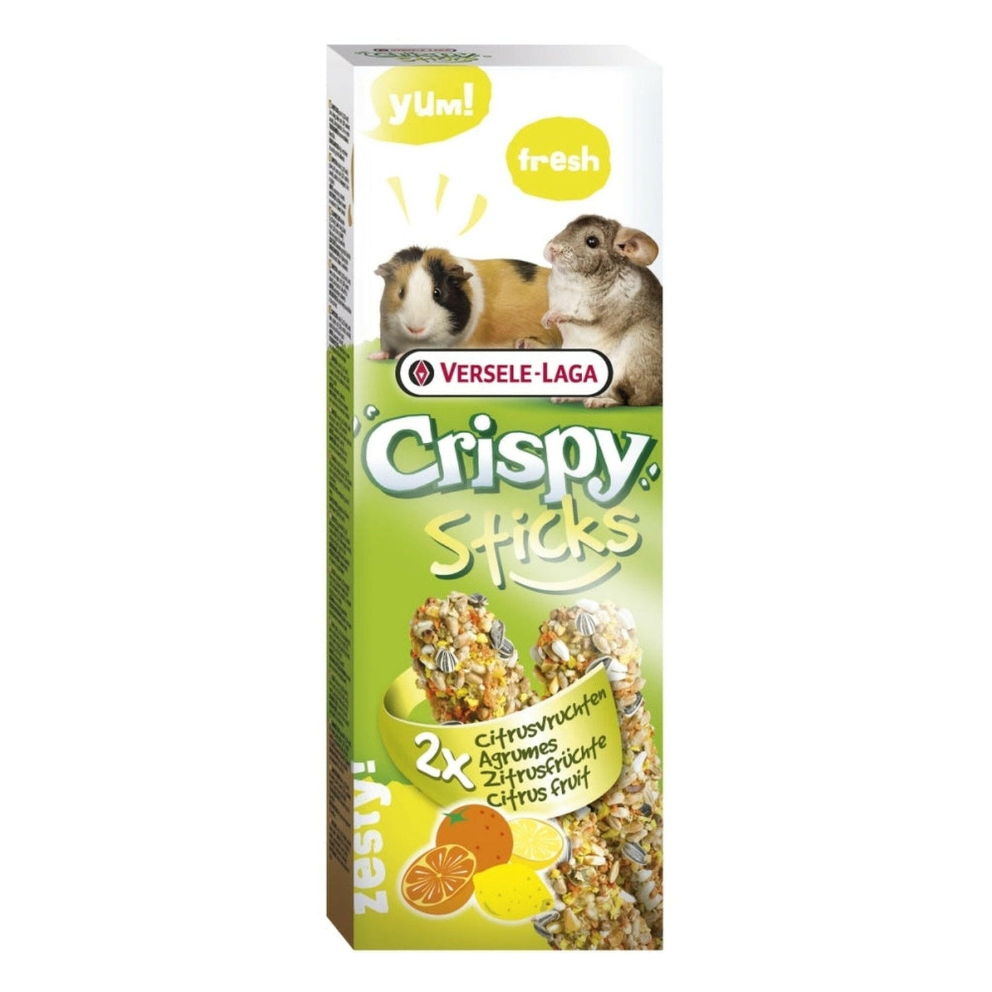 Crispy Sticks Meerschweinchen-Chinchillas Zitrusfrüchte 2 Stück 110g