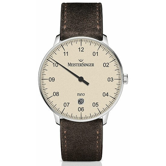 Neo Plus NE 403 von Meistersinger die Einzeigeruhr mit Datum und Automatikwerk