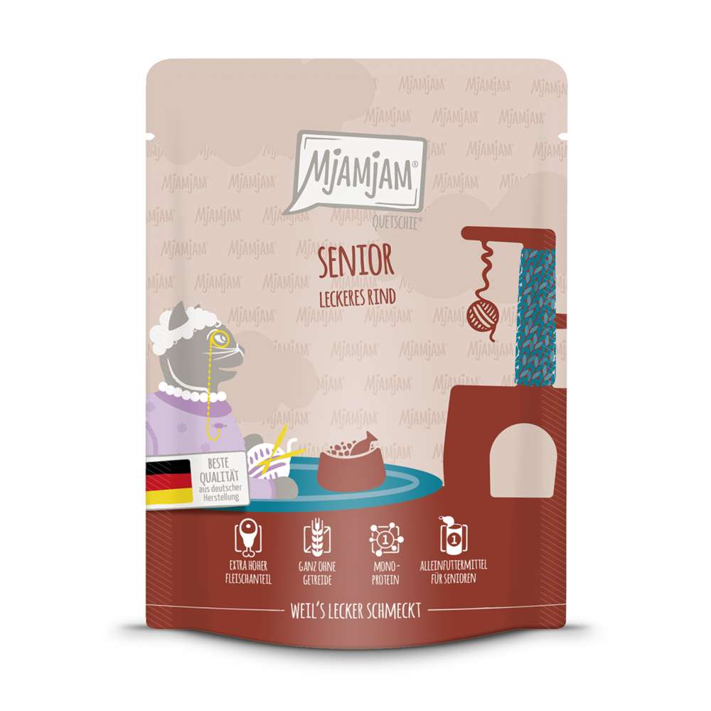 MjAMjAM Cat - Senior Pouch 6x300g