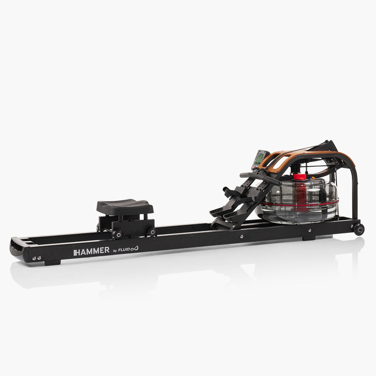 HAMMER MAXIMUM Wasserrudergerät Aquon Water Flow PRO | 5 Widerstandsstufen | Holzoptik | Kinomap