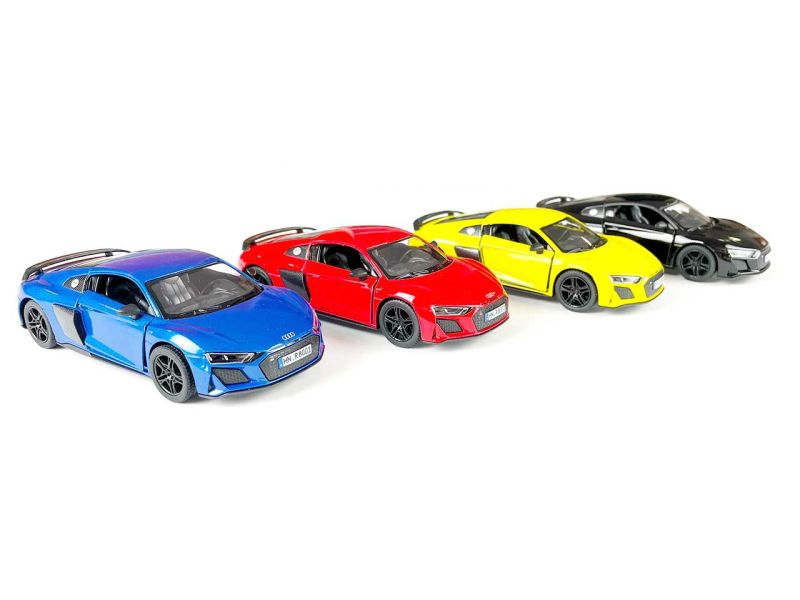 goki Audi R8 Coupé mit Rückzugmotor, Maßstab 1:36, 1 Stück, Farben sortiert