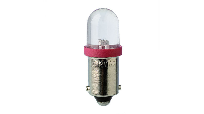 Barthelme LED-Lampe BA9s mit Brückengleichrichter, superhell, 10 x 28 mm, 24 V, gelb