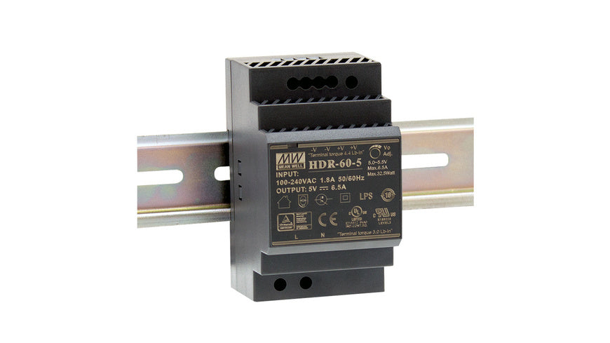 Mean Well Hutschienennetzteil 60 HDR-60-12 12 V, 4,5 A, 54 W, für Smart Home und Haussteuerung