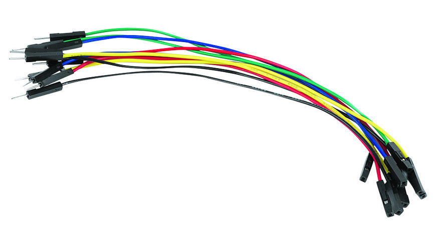 Velleman Steckbrücken-Set, Stecker auf Buchse, 15 cm, 10-teilig