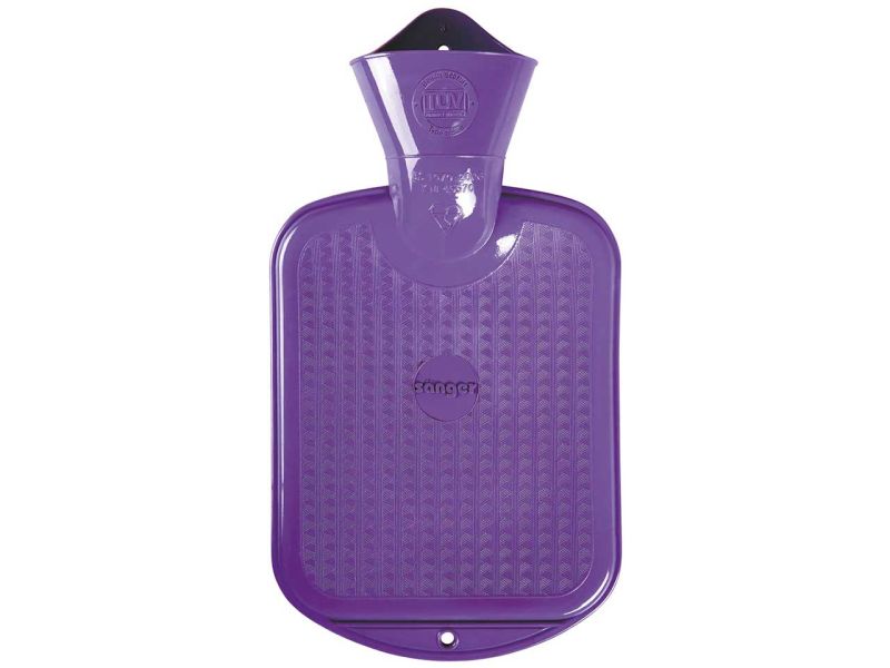 Sänger Wärmflasche, beidseitig glatt, flieder