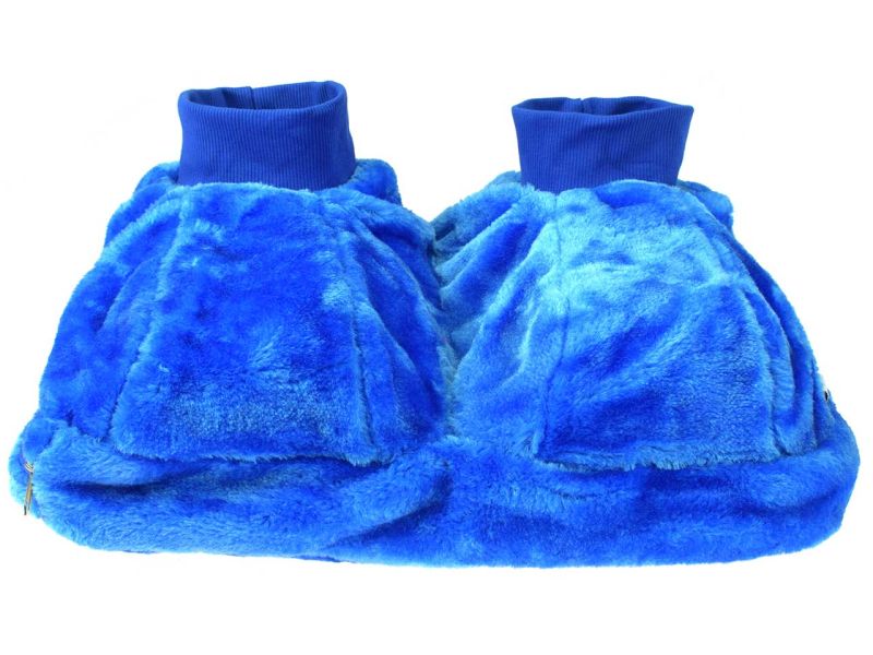 Sänger Fußwärmer mit Wärmflasche, blau