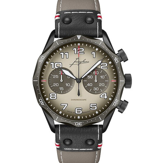 Junghans Uhren-Kollektion Meister Pilot Chronoscope Desert 27339800