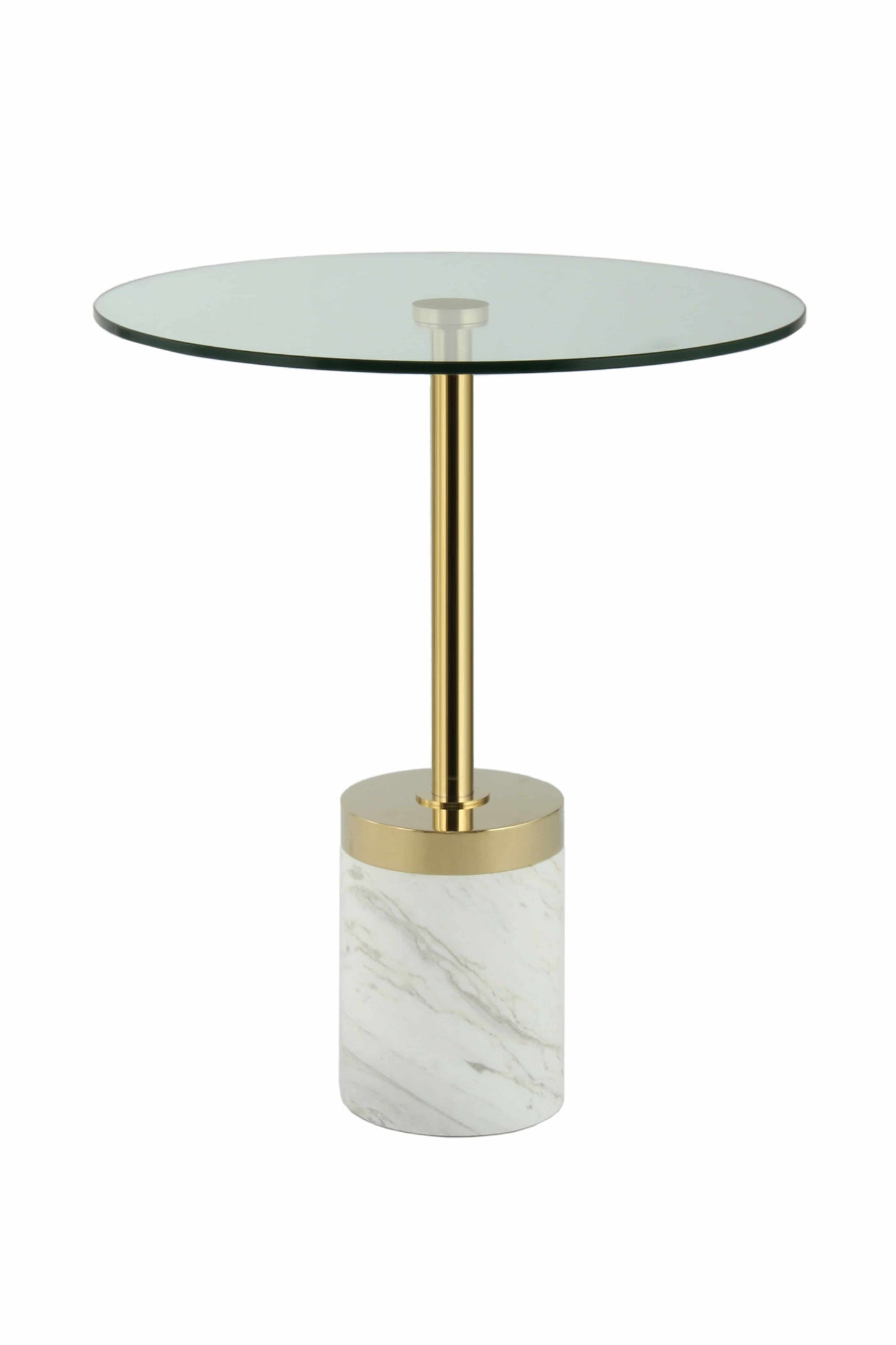 Beistelltisch Lana 125 Silber / Weiß