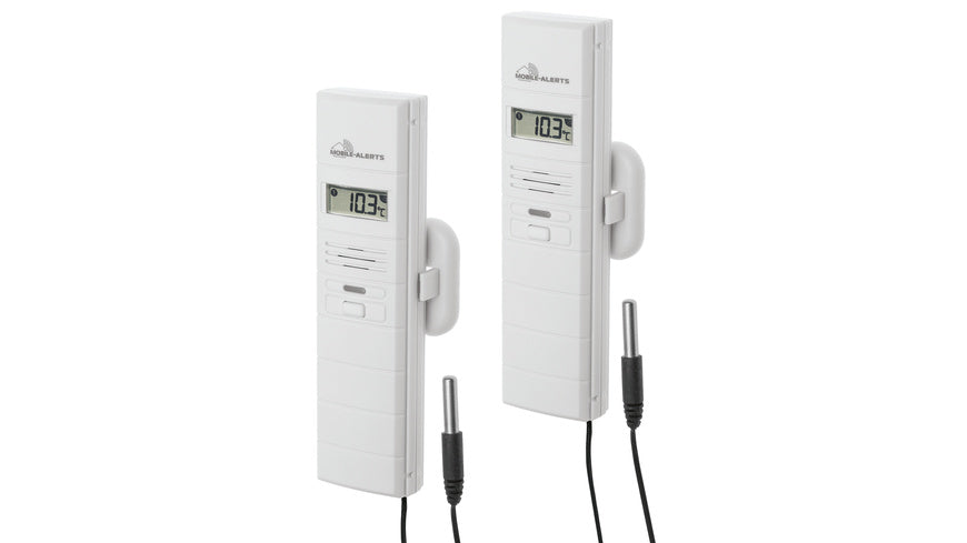 Mobile Alerts 2er-Spar-Set Temperatur-/Luftfeuchtigkeitssensor MA 10320