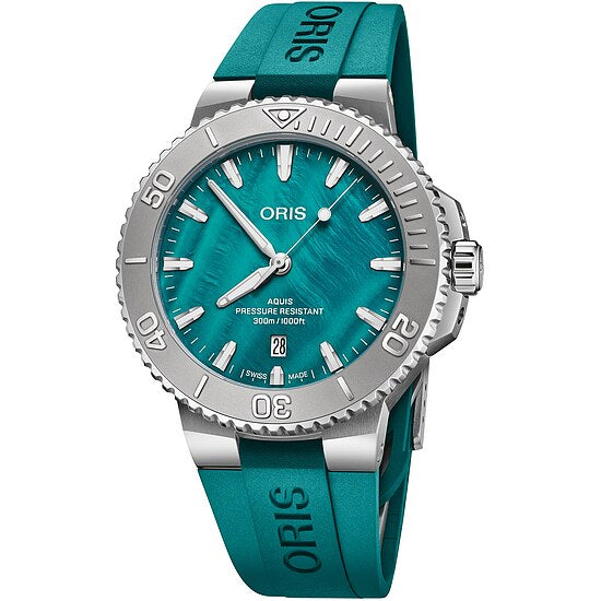 Herren Taucheruhr von Oris Aquis New York Harbor Limited Edition II 0173377894187-Set