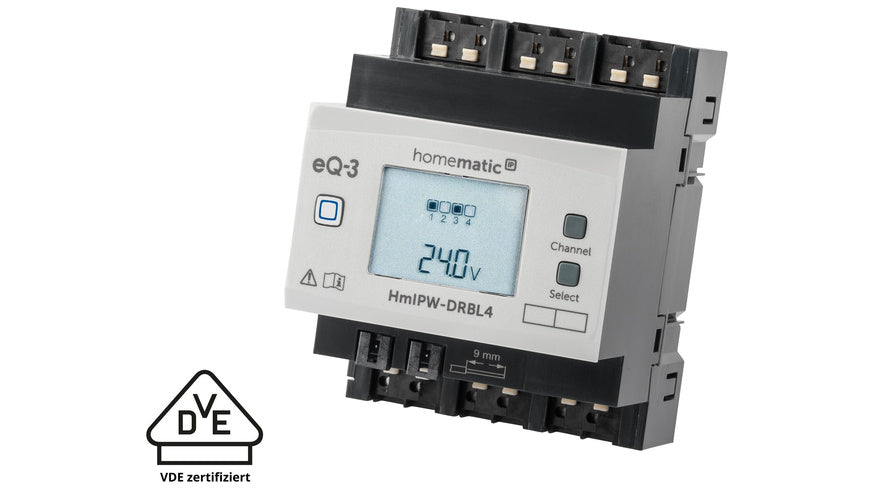 Homematic IP Wired Smart Home Jalousieaktor – 4-fach, HmIPW-DRBL4