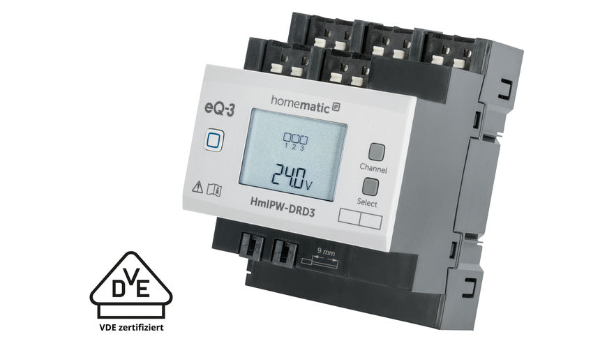 Homematic IP Wired Smart Home Dimmaktor – 3-fach, HmIPW-DRD3