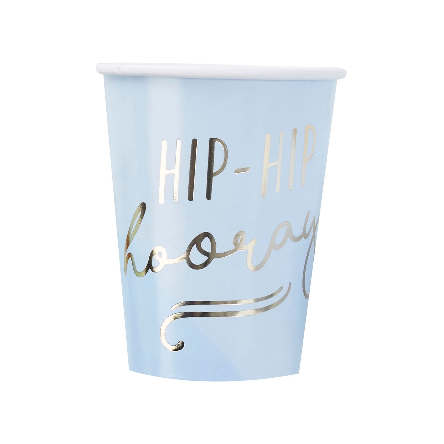 Hip Hip Hooray Pappbecher hellblau