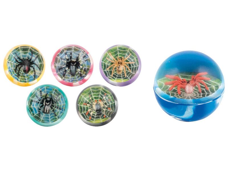 goki 3D Spinnenflummy, 6-fach sortiert