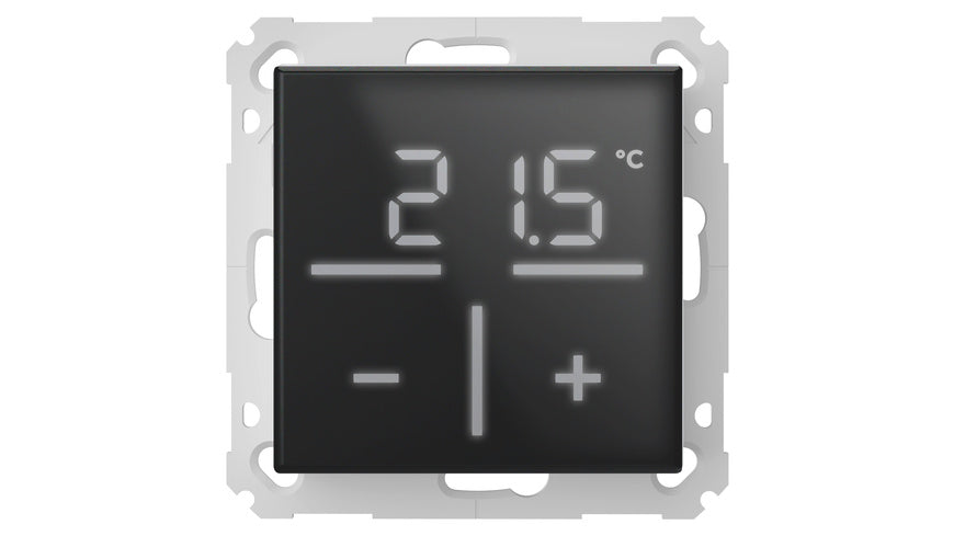 Homematic IP Smart Home Glas-Wandthermostat, schwarz, HmIP-WGT-A