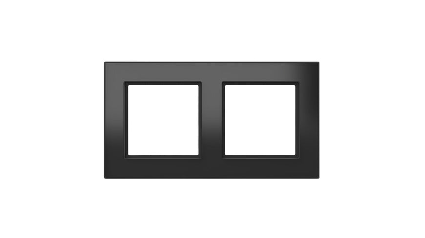 Homematic IP Glasrahmen, 2-fach, schwarz, HmIP-GF2-A
