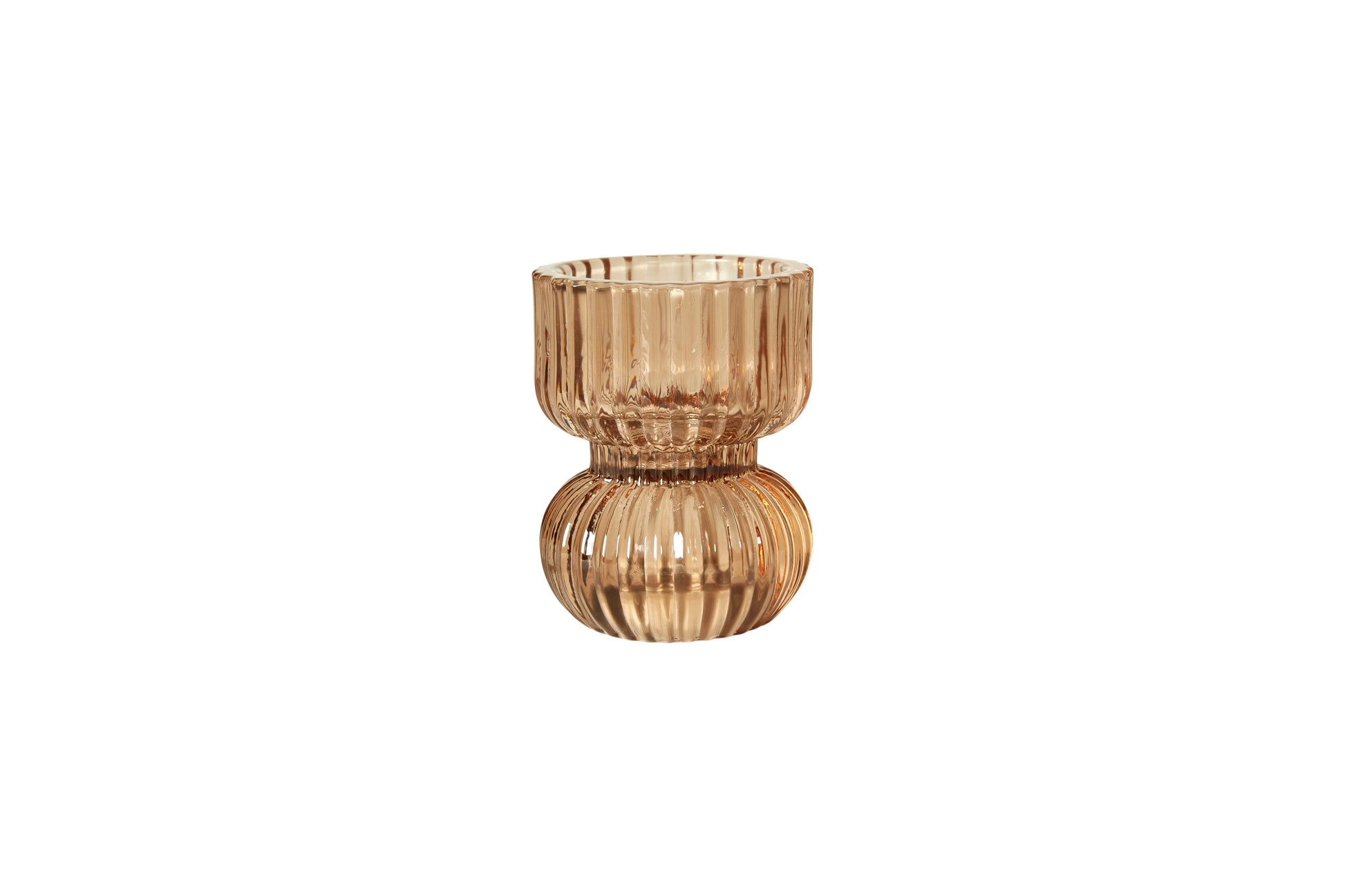 Ibi Pine Dish / Candlestick 9cm hoch gelbgelb