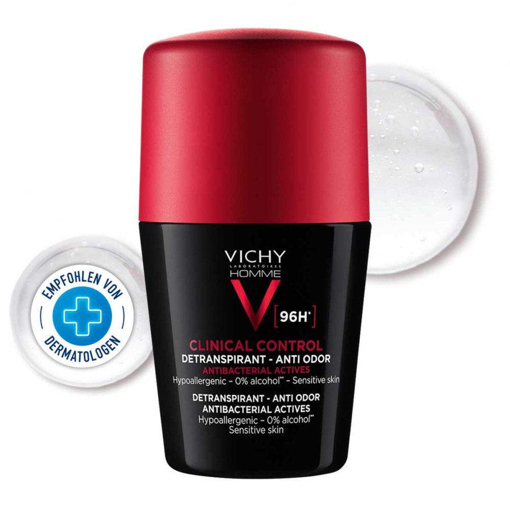 Vichy Homme Deo Roll-on Antitranspirant 96h