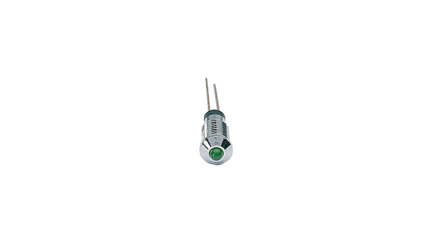Signal-Construct LED SMQS062 mit Fassung, 3 mm, grün, 20 mcd