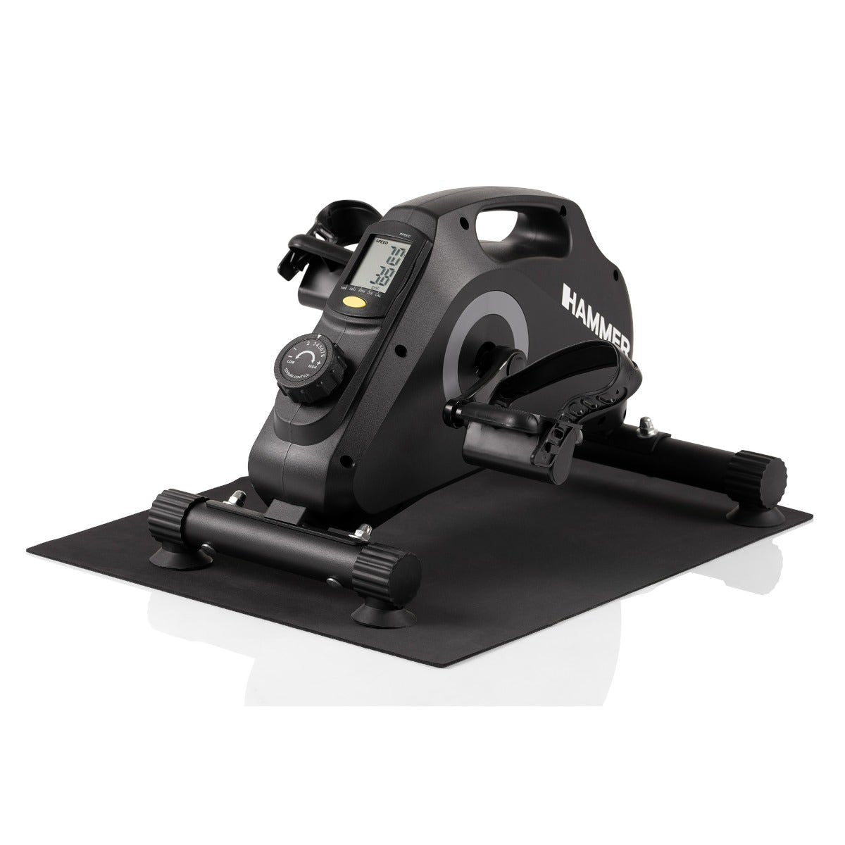 Pedaltrainer Magnet | 8 Widerstandsstufen, Geräuscharm, Rutschfest, inkl. Matte & Gurt, Ausdauer HAMMER