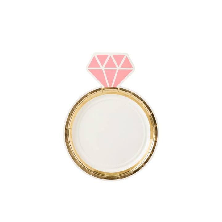 Diamantring Pappteller