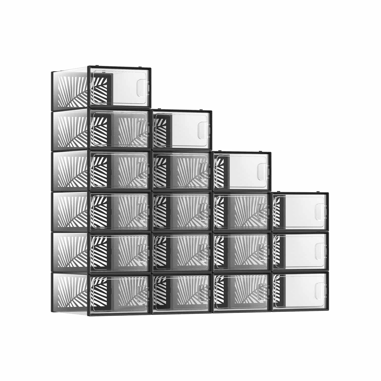 18er Set Schuhboxen für Schuhe bis Größe 44