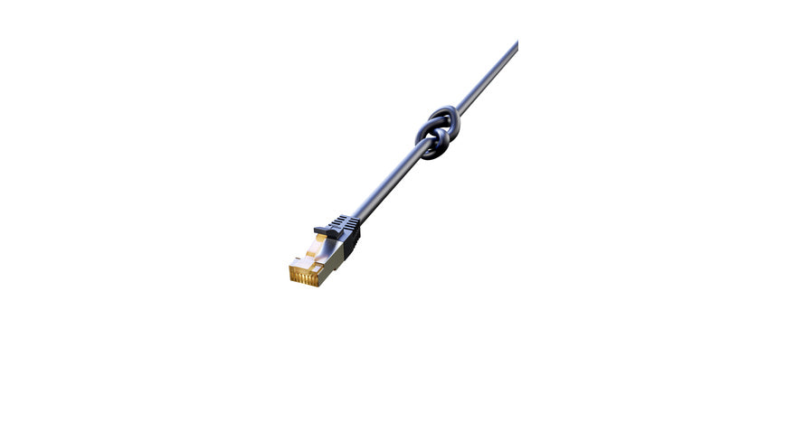 TTL-Network Patchkabel Ultra Flex Cat. 6A, blaugrau, 3,0 m