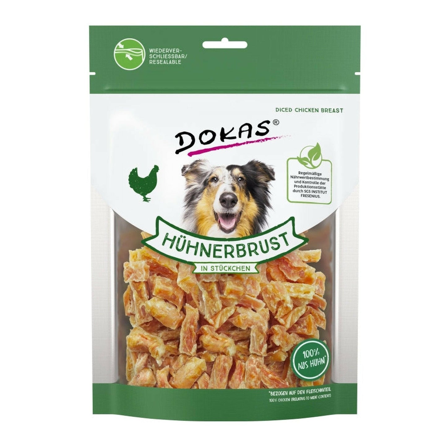 Dokas Hunde Snack Hühnerbrustfilet in Stückchen