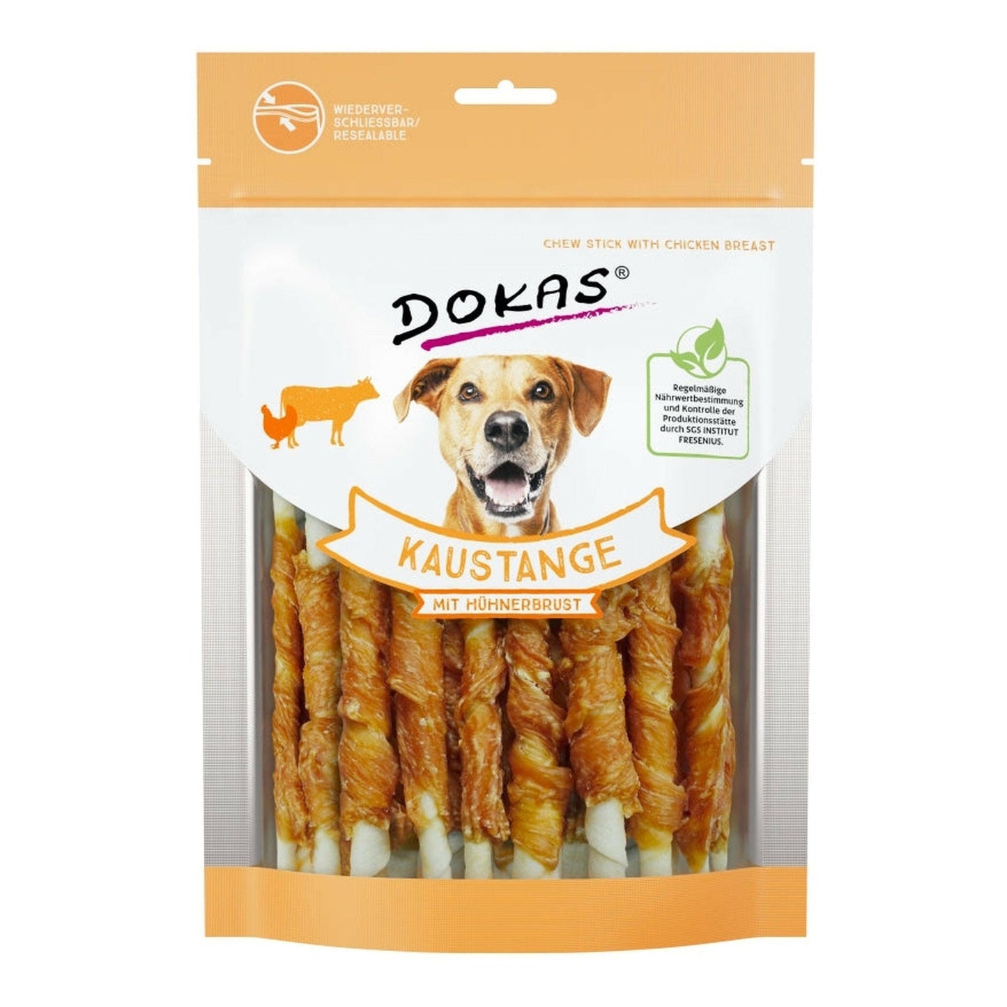 Dokas Hunde Snack Kaustange mit Hühnerbrustfilet