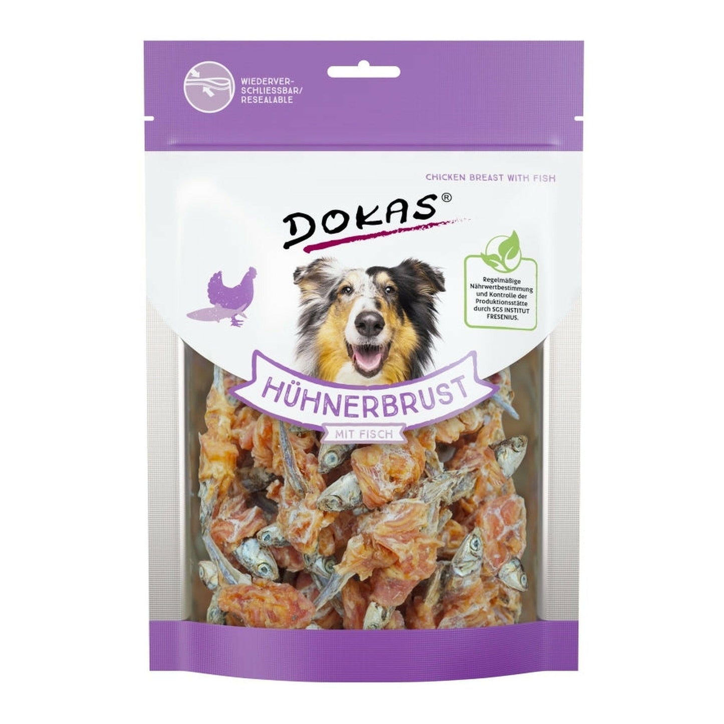 Dokas Hunde Snack Hühnerbrust mit Fisch