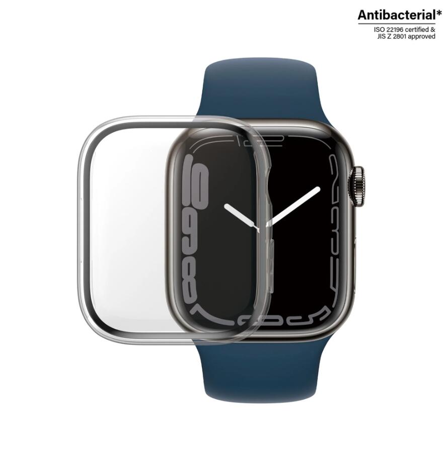 PanzerGlass™ Displayschutz Full Body Apple Watch Series 7, 8 & 9 - 45mm transparent