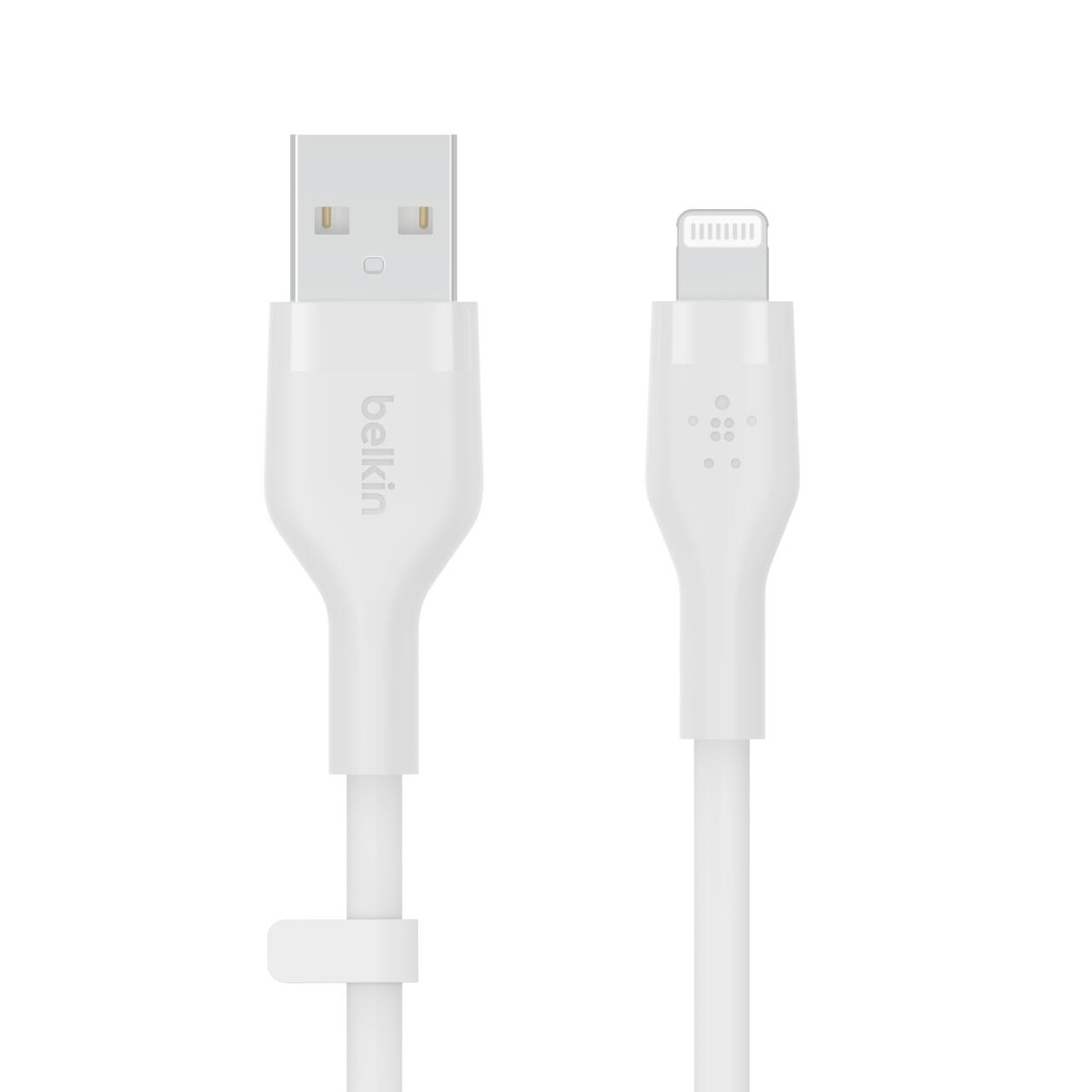 Belkin BoostCharge Flex USB-A Kabel mit Lightning Connector (2m, Weiß)