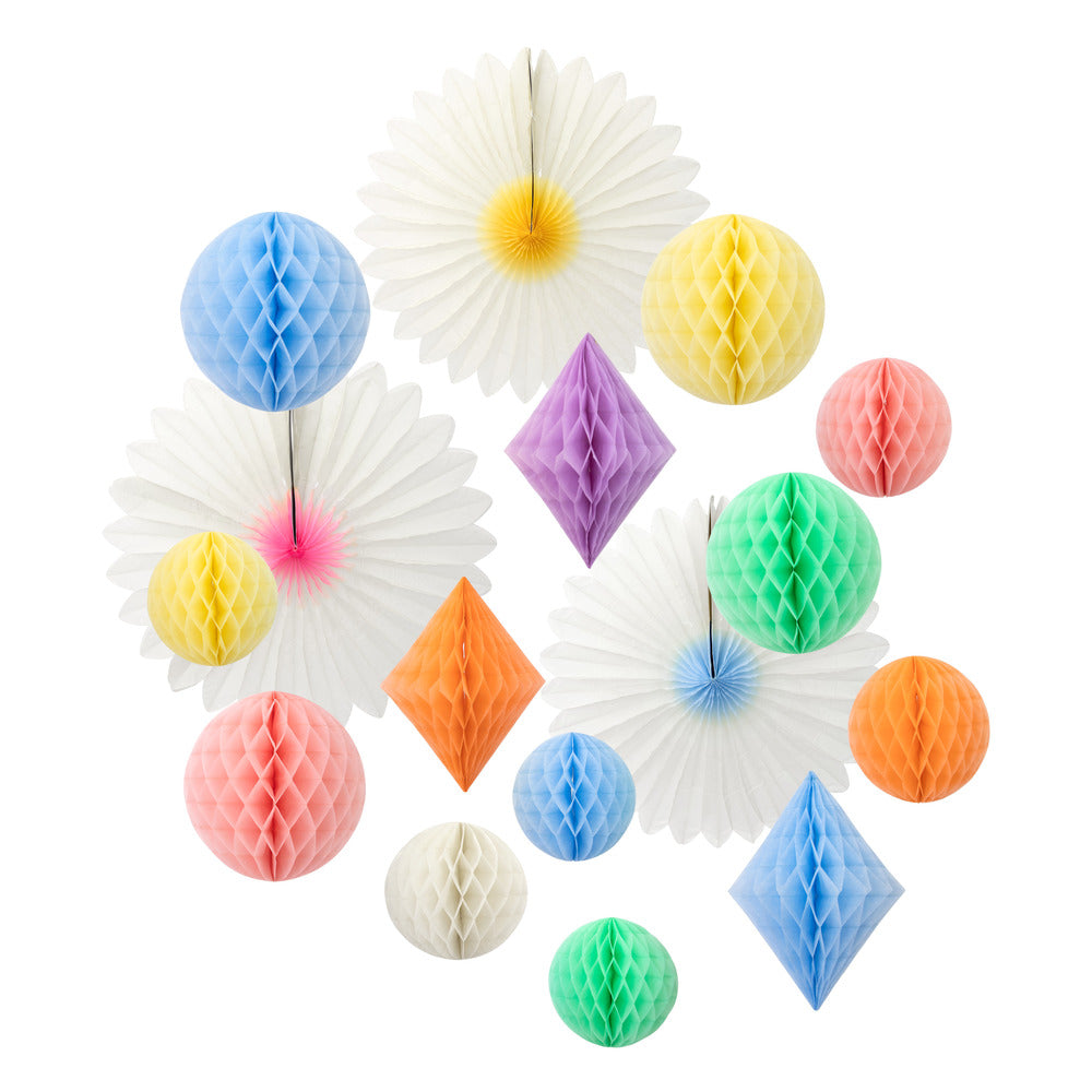 Buntes Wabenballset Pastell
