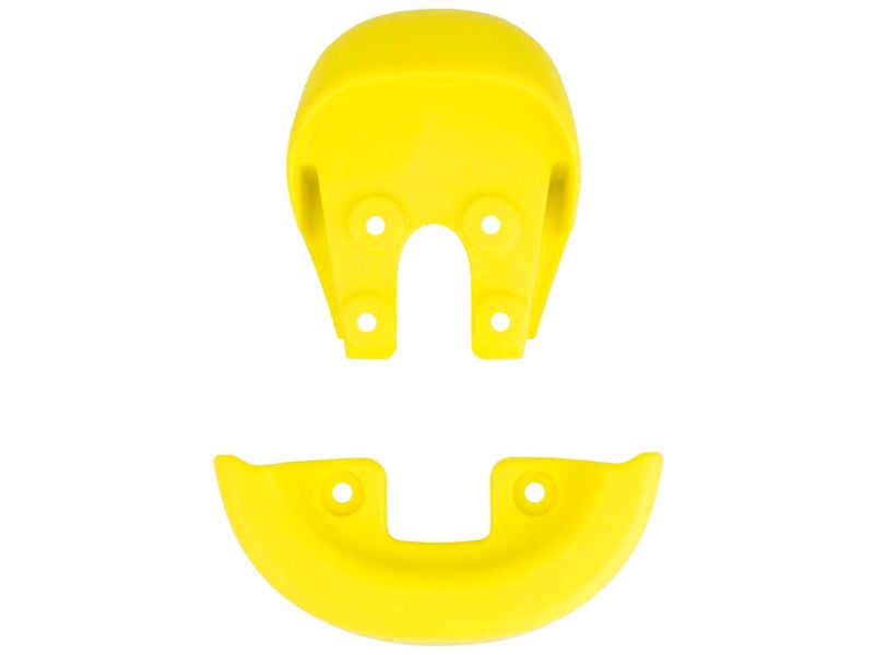 Sattelschutzecke & Griff (integriert) ohne Loch für QU-AX Luxus, Trial, Muni-Sättel, gelb