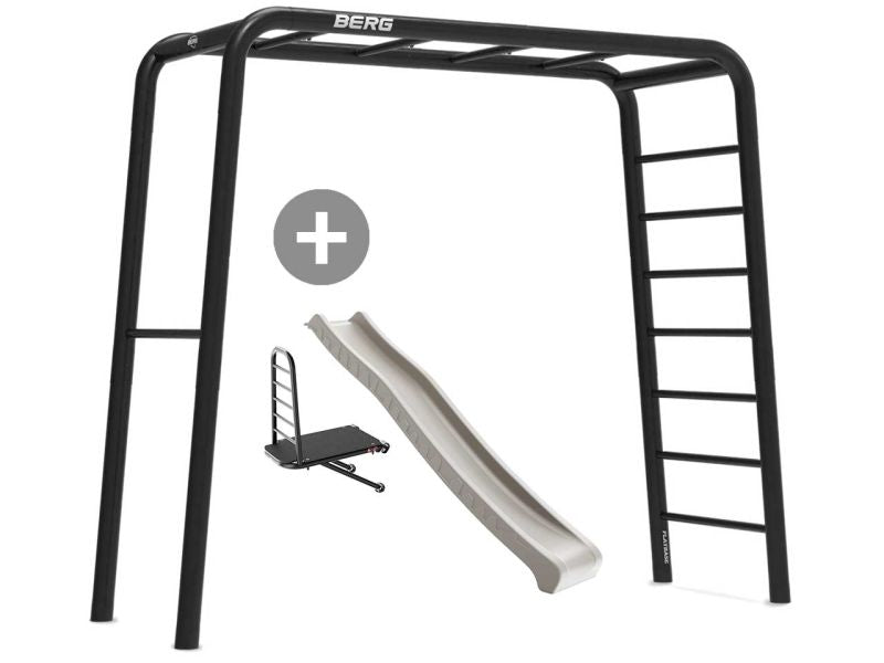 BERG PlayBase Medium TL Black inkl. Rutsche