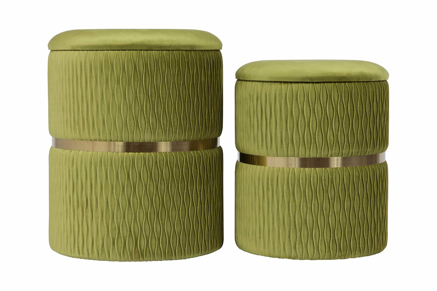 Hocker Zora 425 2er-Set Pistachio-Grün