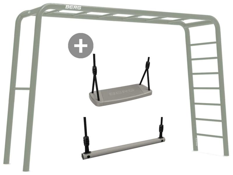 BERG PlayBase Large TL Grün inkl. Schaukelsitz und Trapez