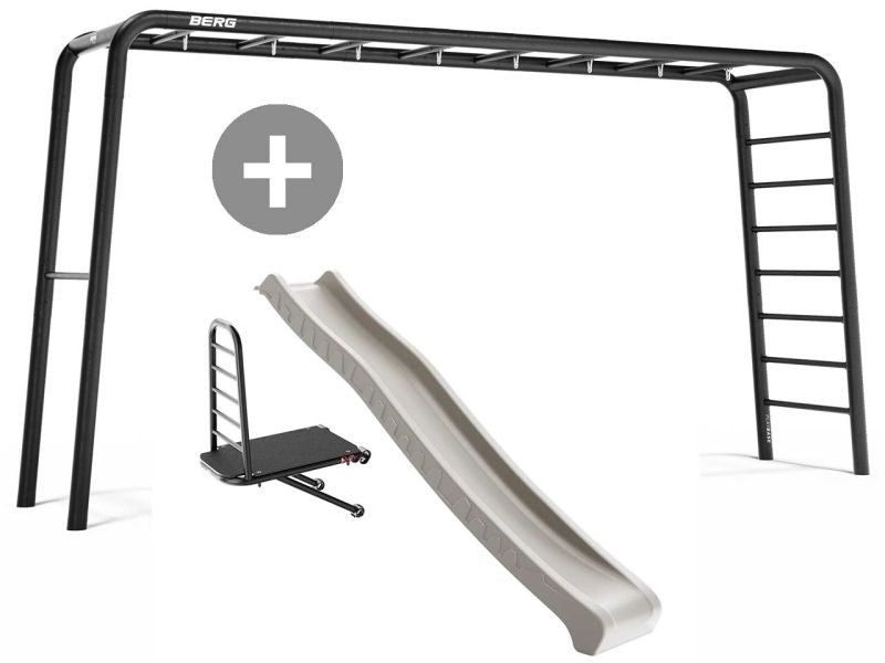BERG PlayBase Extra Large TL Black inkl. Rutsche