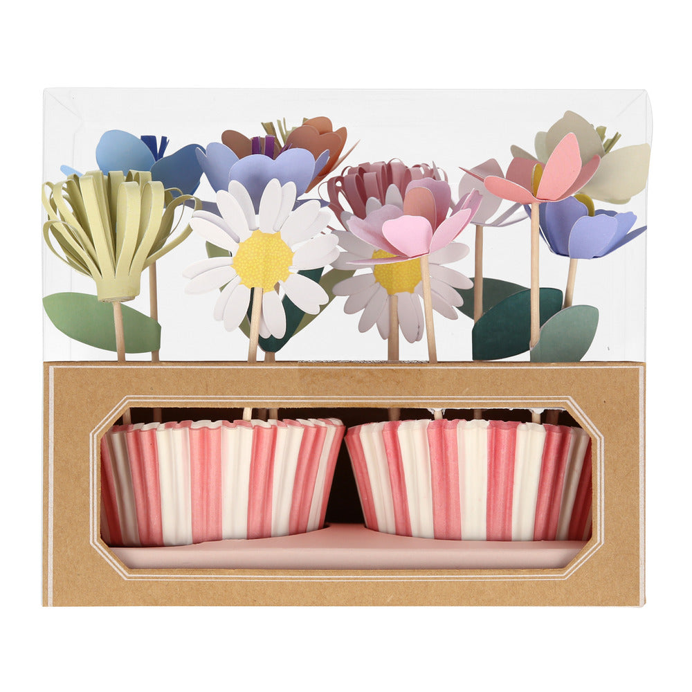 Blumen Cupcake Set