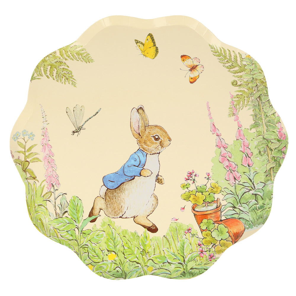 Peter Rabbit In The Garden Pappteller gross