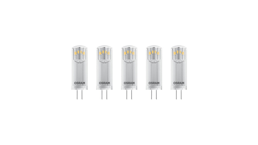 OSRAM 5er-Pack 1,8-W-G4-LED-Lampen, warmweiß, 12 V AC