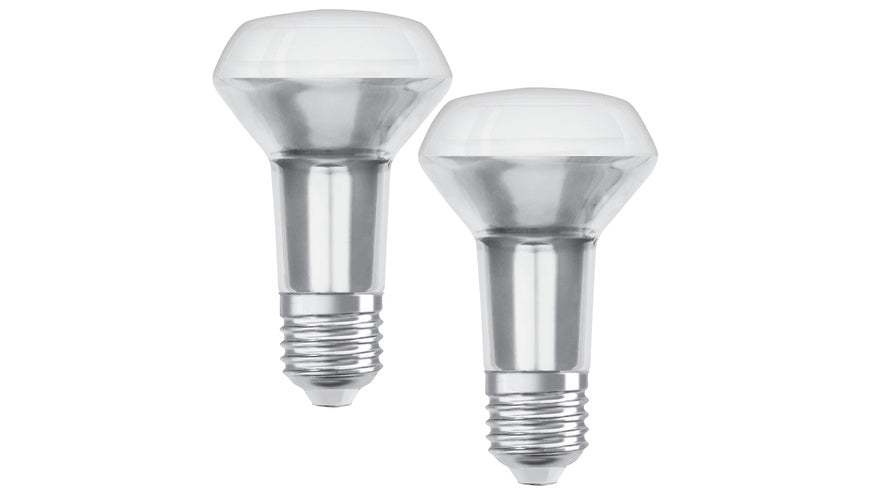 OSRAM 2er-Pack 4,8-W-R63-LED-Reflektorlampen E27, warmweiß, 36°